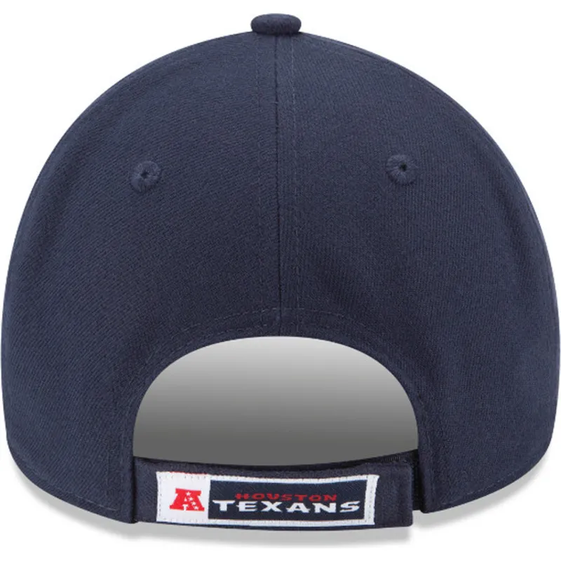 cappelli-curva-blu-marino-cinghia-regolabile-9forty-the-league-dei-houston-texans-nfl-di-new-era