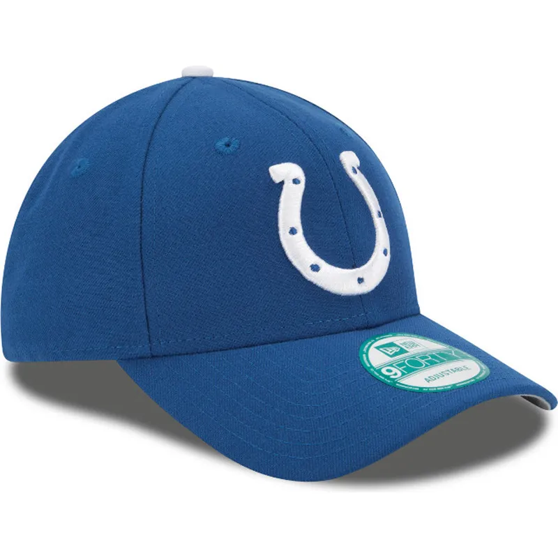 cappelli-curva-blu-cinghia-regolabile-9forty-the-league-dei-indianapolis-colts-nfl-di-new-era