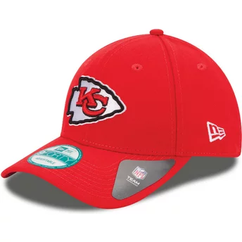 Cappellino visiera curva rosso regolabile 9FORTY The League di Kansas City Chiefs NFL di New Era