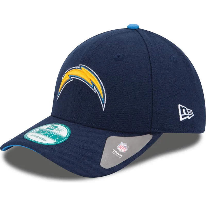 cappelli-curva-blu-marino-cinghia-regolabile-9forty-the-league-dei-los-angeles-chargers-nfl-di-new-era