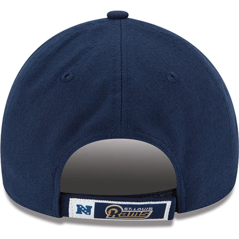cappelli-curva-blu-marino-cinghia-regolabile-9forty-the-league-dei-los-angeles-rams-nfl-di-new-era
