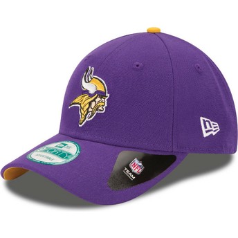 Cappellino visiera curva viola regolabile 9FORTY The League di Minnesota Vikings NFL di New Era