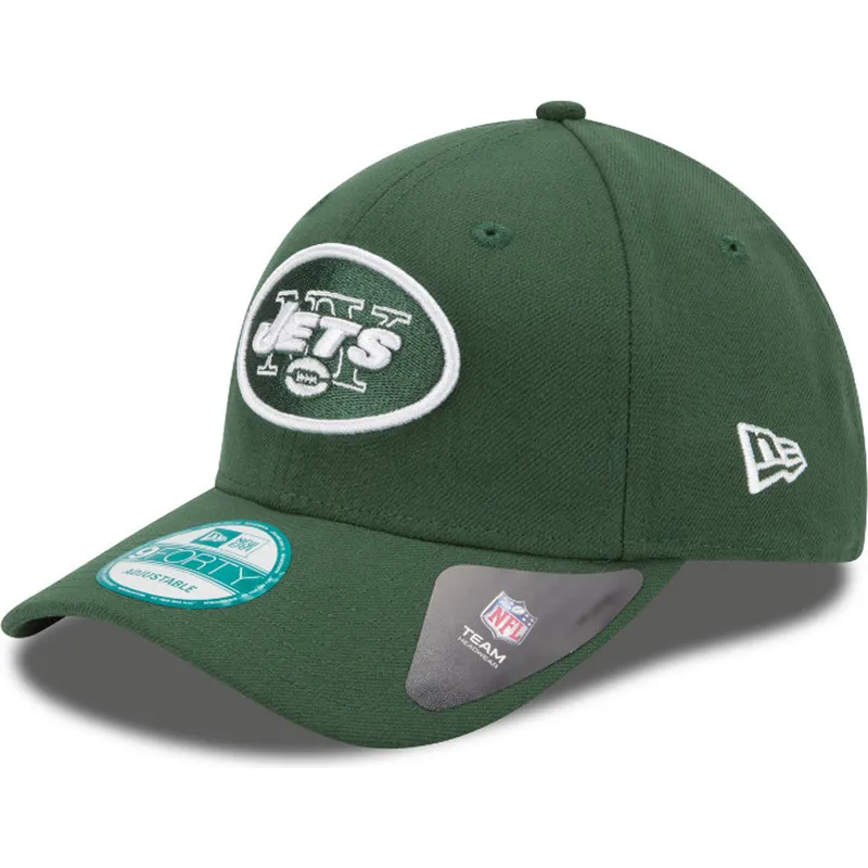 cappelli-curva-verde-cinghia-regolabile-9forty-the-league-dei-new-york-jets-nfl-di-new-era