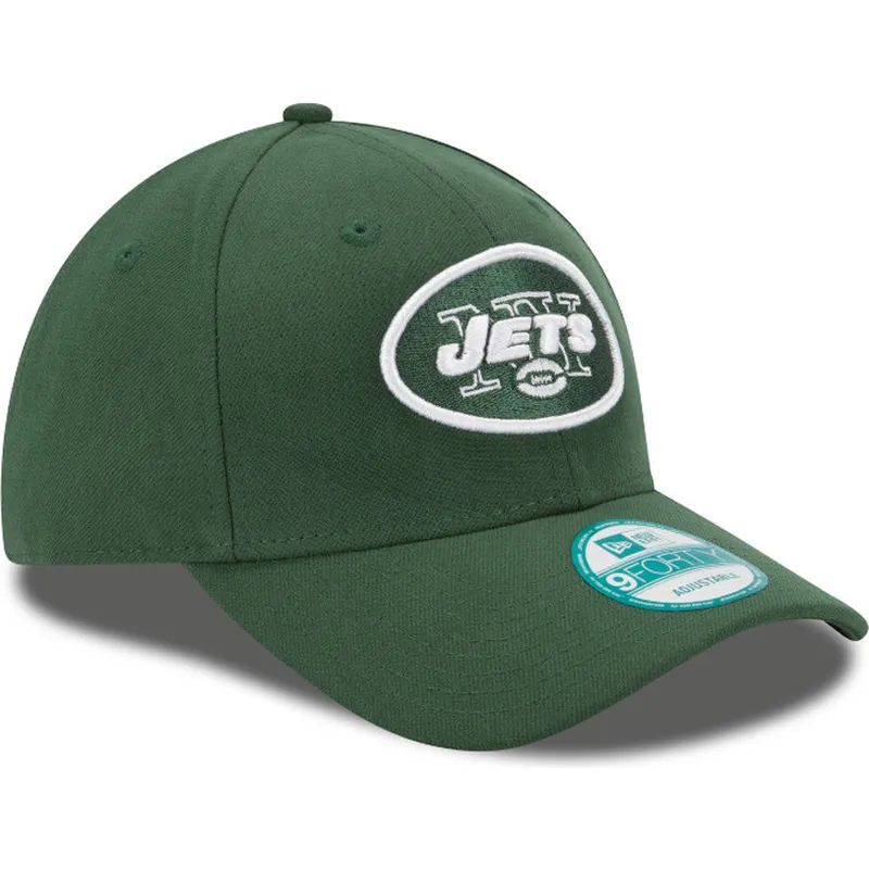 cappelli-curva-verde-cinghia-regolabile-9forty-the-league-dei-new-york-jets-nfl-di-new-era