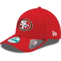 cappelli-curva-rosso-cinghia-regolabile-9forty-the-league-dei-san-francisco-49ers-nfl-di-new-era