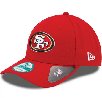Cappellino visiera curva rosso regolabile 9FORTY The League di San Francisco 49ers NFL di New Era