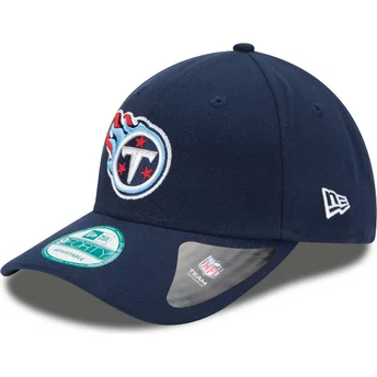 Cappellino visiera curva blu marino regolabile 9FORTY The League di Tennessee Titans NFL di New Era