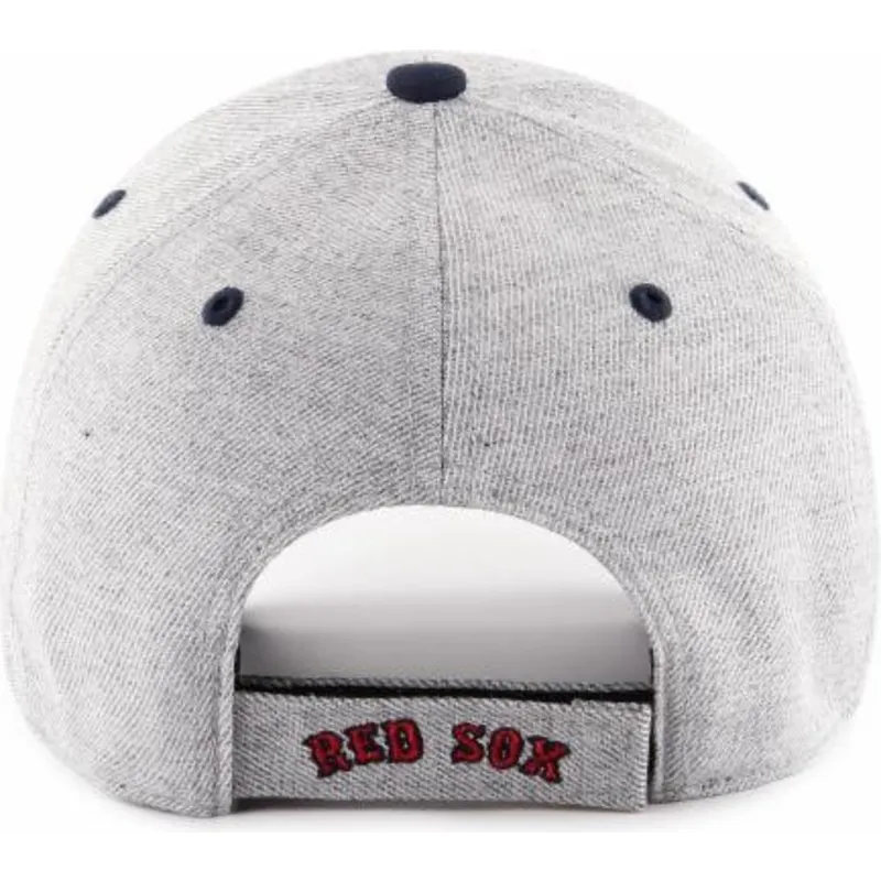 cappelli-curva-grigio-cinghia-regolabile-dei-boston-red-sox-mlb-di-47-brand
