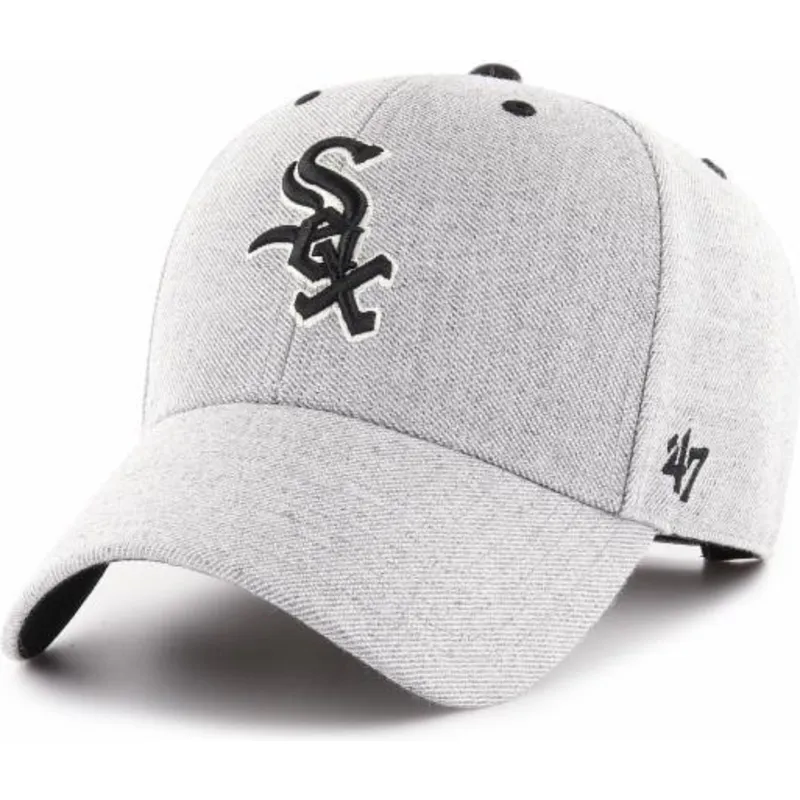 cappelli-curva-grigio-cinghia-regolabile-dei-chicago-white-sox-mlb-di-47-brand