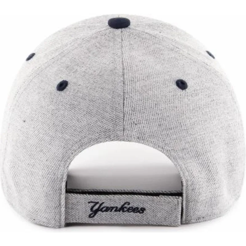 cappelli-curva-grigio-cinghia-regolabile-dei-new-york-yankees-mlb-di-47-brand cappelli-curva-grigio-cinghia-regolabile-dei-new-york-yankees-mlb-di-47-brand