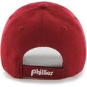 cappelli-curva-rosso-cinghia-regolabile-clasico-dei-philadelphia-phillies-mlb-di-47-brand
