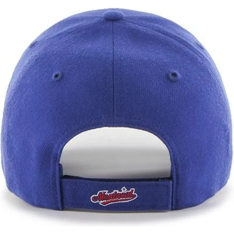 cappelli-curva-blu-cinghia-regolabile-clasico-dei-montreal-expos-mlb-di-47-brand