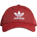 cappellino-visiera-curva-rosso-e-nero-con-logo-bianco-trefoil-primeknit-di-adidas