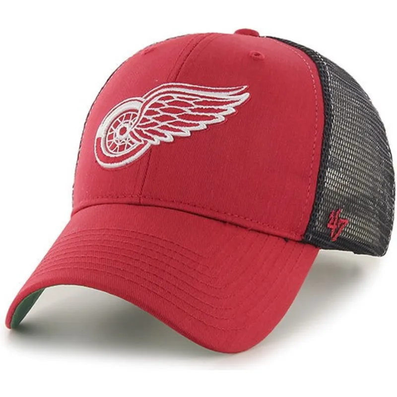 cappelli-curva-rosso-snapback-rejilla-dei-detroit-red-wings-nhl-di-47-brand