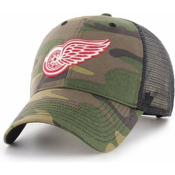 Cappellino trucker mimetico di Detroit Red Wings NHL MVP Branson di 47 Brand