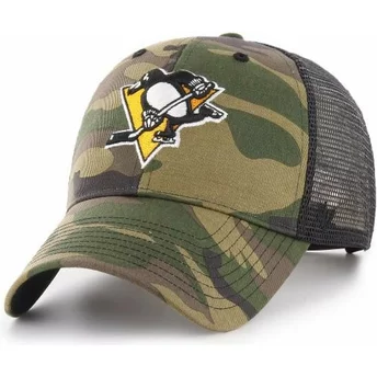 Cappellino trucker mimetico di Pittsburgh Penguins NHL MVP Branson di 47 Brand