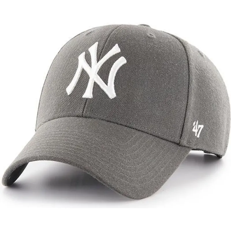 cappelli-curva-grigio-cinghia-regolabile-piedra-dei-new-york-yankees-mlb-di-47-brand cappelli-curva-grigio-cinghia-regolabile-piedra-dei-new-york-yankees-mlb-di-47-brand