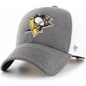 cappelli-curva-grigio-cinghia-regolabile-dei-pittsburgh-penguins-nhl-di-47-brand
