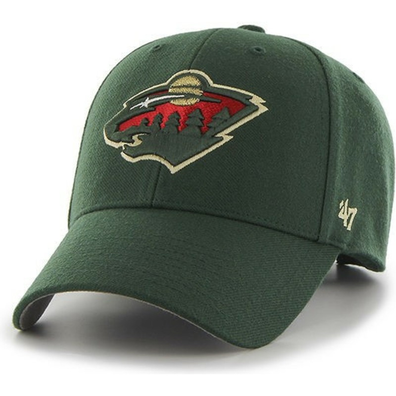 cappellino-visiera-curva-verde-di-minnesota-wild-nhl-mvp-di-47-brand