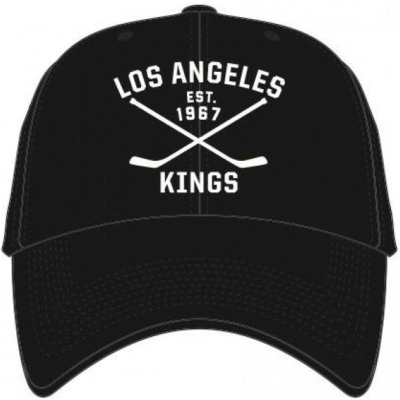 cappellino-visiera-curva-nero-di-los-angeles-kings-nhl-clean-up-axis-di-47-brand