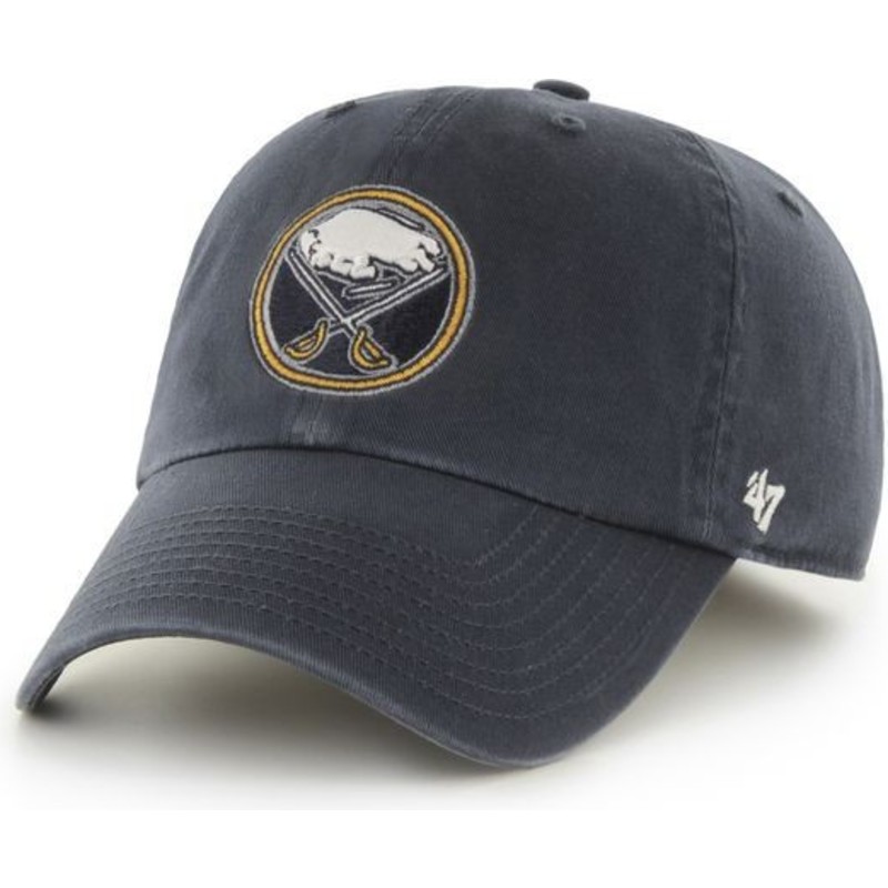 cappellino-visiera-curva-blu-marino-di-buffalo-sabres-nhl-clean-up-di-47-brand