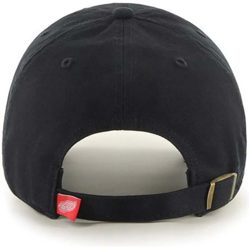 cappelli-curva-nero-cinghia-regolabile-dei-detroit-red-wings-nhl-di-47-brand