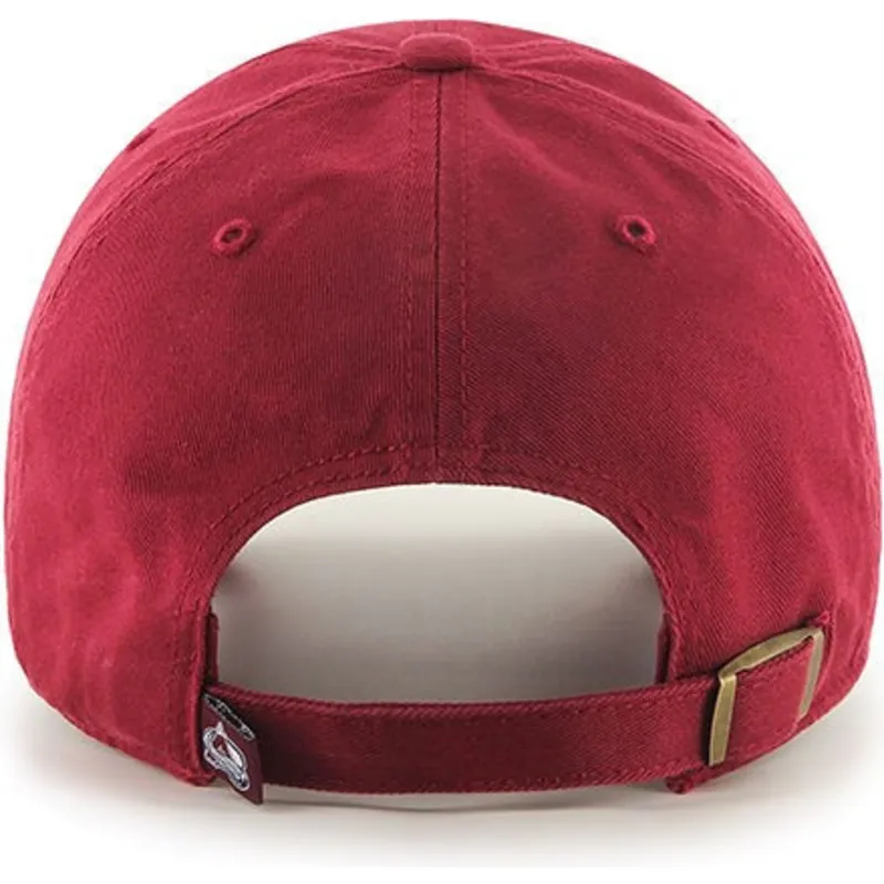 cappelli-curva-rosso-cinghia-regolabile-dei-colorado-avalanche-nhl-di-47-brand