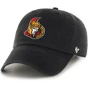 cappellino-curvo-nero-ottawa-senators-nhl-clean-up-di-47-brand