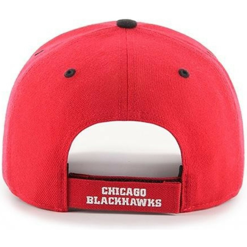 cappellino-visiera-curva-rosso-di-chicago-blackhawks-nhl-mvp-dp-audible-di-47-brand