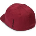 cappellino-visiera-curva-rosso-aderente-full-stone-xfit-crimson-di-volcom