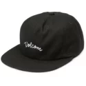 cappellino-visiera-piatta-nero-regolabile-wooly-black-di-volcom