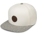 cappellino-visiera-piatta-bianco-snapback-con-visiera-grigia-quarter-fabric-stone-di-volcom