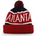 cappello-rosso-e-blu-navy-con-pompon-atlanta-braves-mlb-cuff-knit-calgary-di-47-brand