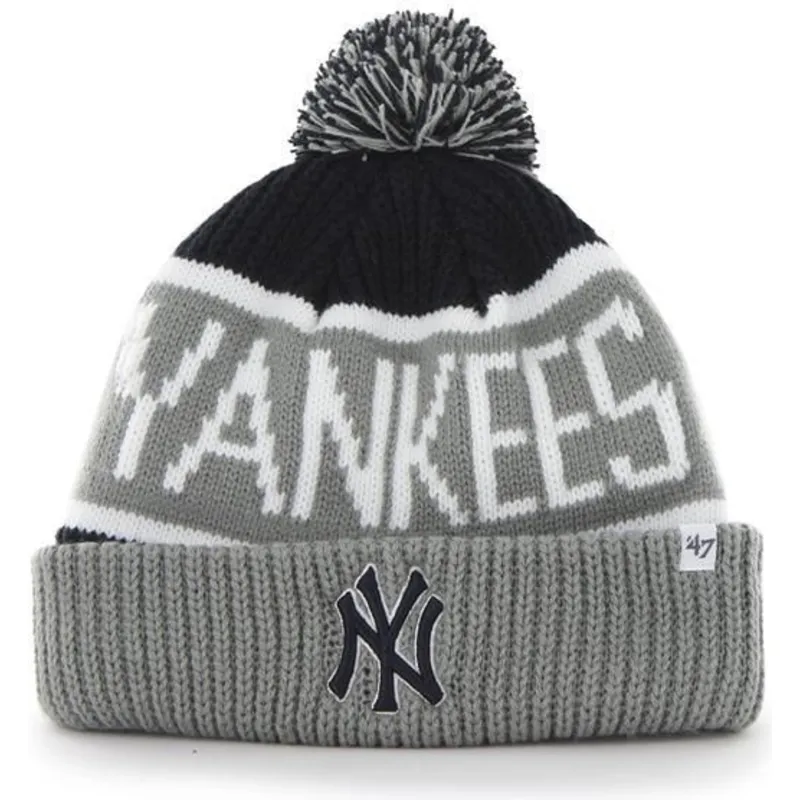 cappelli-pompon-grigio-dei-new-york-yankees-mlb-di-47-brand