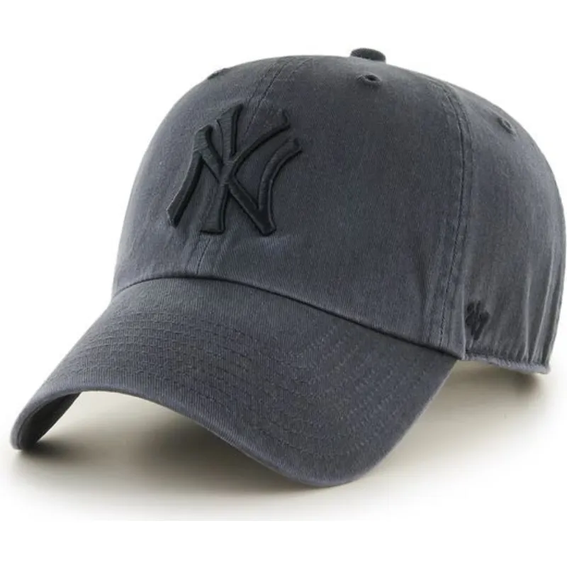 cappelli-curva-nero-cinghia-regolabile-dei-new-york-yankees-mlb-di-47-brand
