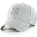 cappellino-visiera-curva-grigio-con-logo-grigio-di-new-york-yankees-mlb-clean-up-ultra-basic-di-47-brand