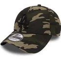 cappellino-curvo-mimetico-regolabile-con-logo-nero-39thirty-essential-dei-los-angeles-dodgers-mlb-di-new-era