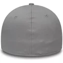 cappellino-visiera-curva-grigio-aderente-con-logo-oro-39thirty-essential-di-los-angeles-dodgers-mlb-di-new-era