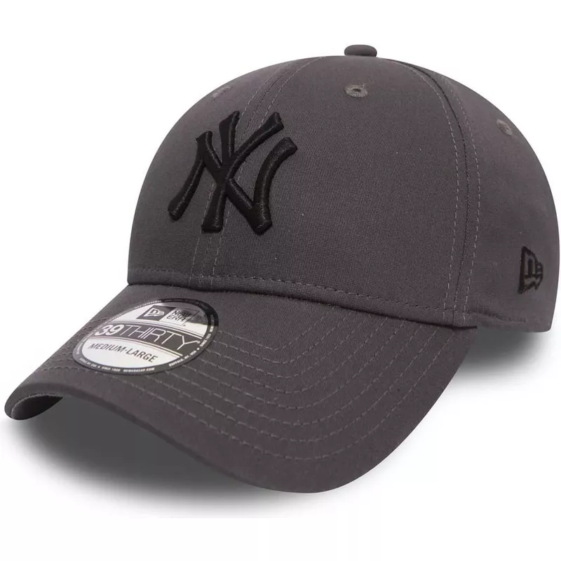 cappellino-visiera-curva-pietra-aderente-con-logo-nero-39thirty-league-essential-di-new-york-yankees-mlb-di-new-era