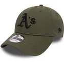 cappelli-curva-verde-regolato-negro-39thirty-league-essential-dei-oakland-athletics-mlb-di-new-era