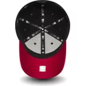 cappellino-visiera-curva-nero-e-rosso-aderente-39thirty-black-base-di-miami-heat-nba-di-new-era