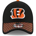 cappellino-curvo-nero-e-arancione-regolabile-39thirty-sideline-dei-cincinnati-bengals-nfl-di-new-era
