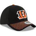 cappellino-curvo-nero-e-arancione-regolabile-39thirty-sideline-dei-cincinnati-bengals-nfl-di-new-era