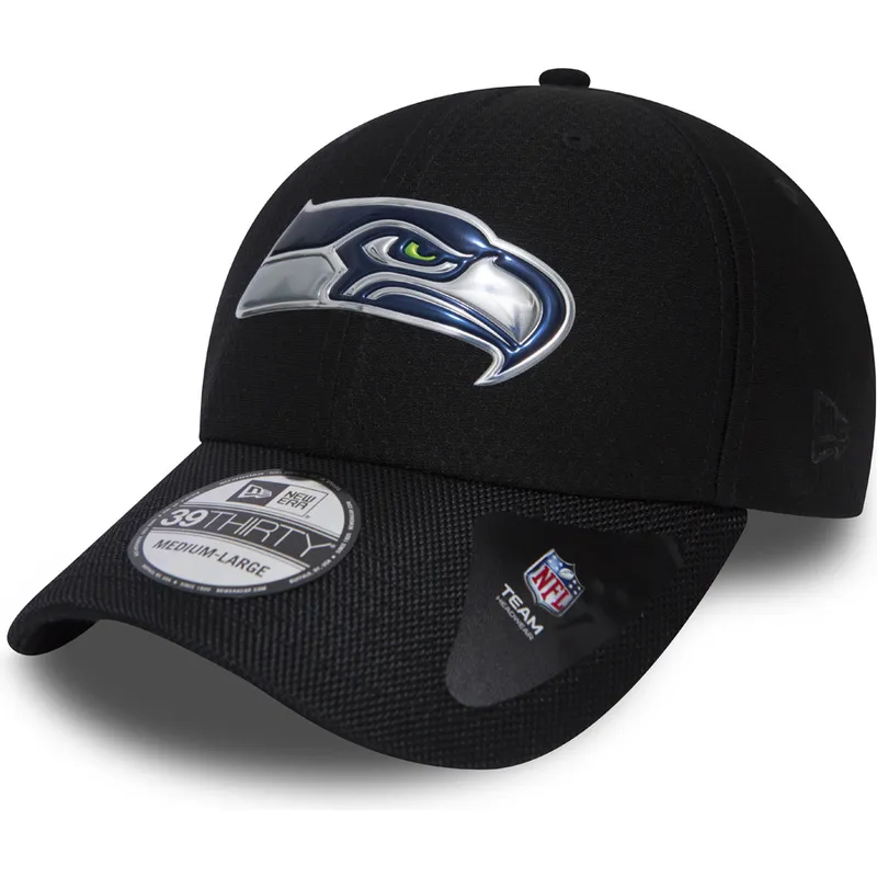 cappelli-curva-nero-regolato-39thirty-black-coll-dei-seattle-seahawks-nfl-di-new-era