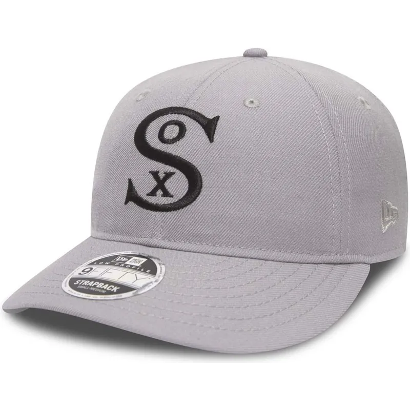 cappelli-curva-grigio-cinghia-regolabile-9fifty-low-profile-city-series-dei-chicago-white-sox-mlb-di-new-era