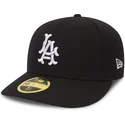 cappelli-curva-nero-regolato-59fifty-coop-wool-dei-los-angeles-dodgers-mlb-di-new-era