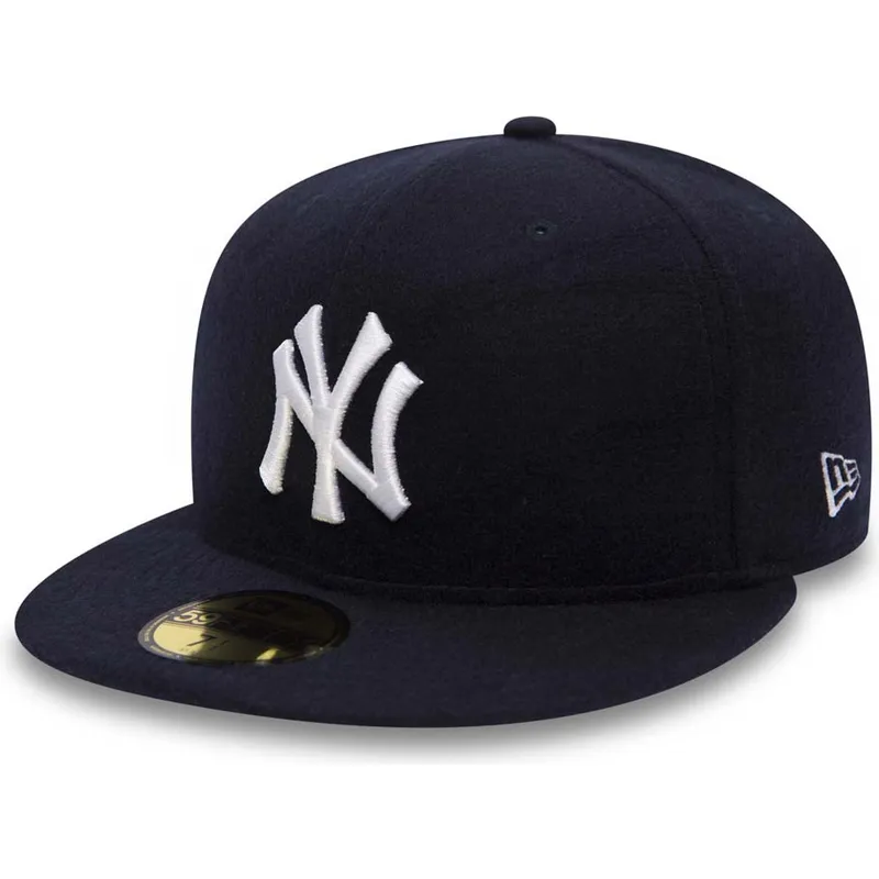 cappelli-piatta-blu-marino-regolato-59fifty-camel-hair-dei-new-york-yankees-mlb-di-new-era