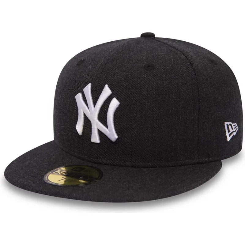 cappelli-piatta-nero-regolato-59fifty-seasonal-heather-dei-new-york-yankees-mlb-di-new-era
