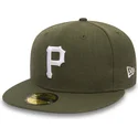 cappelli-piatta-verde-regolato-59fifty-seasonal-heather-dei-pittsburgh-pirates-mlb-di-new-era