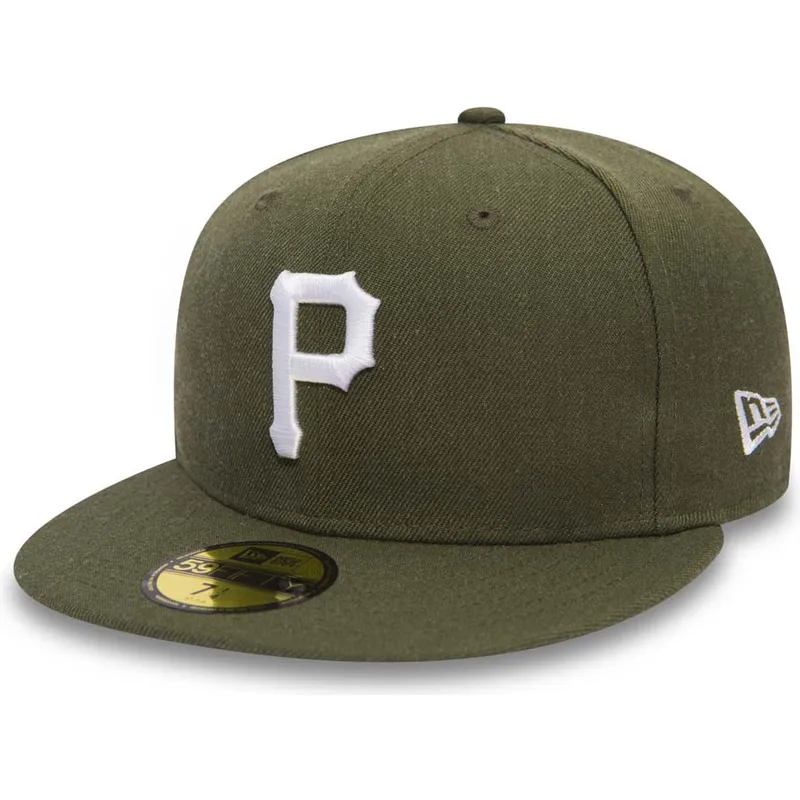 cappelli-piatta-verde-regolato-59fifty-seasonal-heather-dei-pittsburgh-pirates-mlb-di-new-era